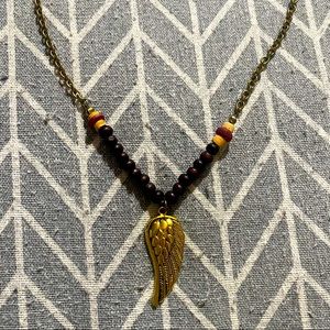 Vintage wings necklace